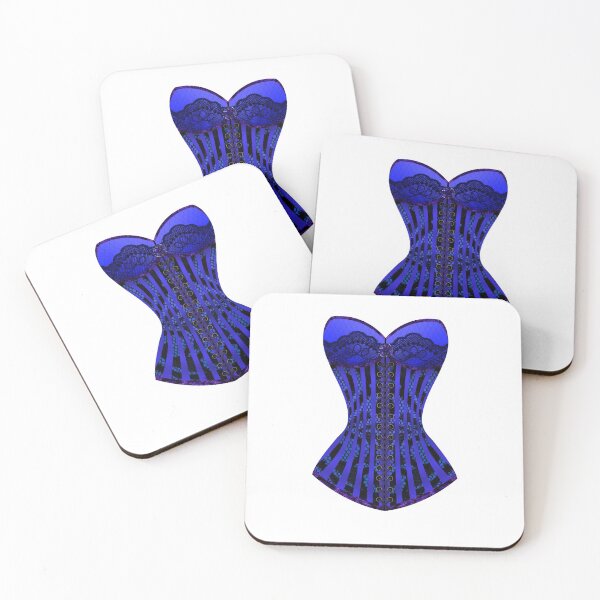 Item preview, Gothic Purple Blue Corset designed and sold by Dreamflight.