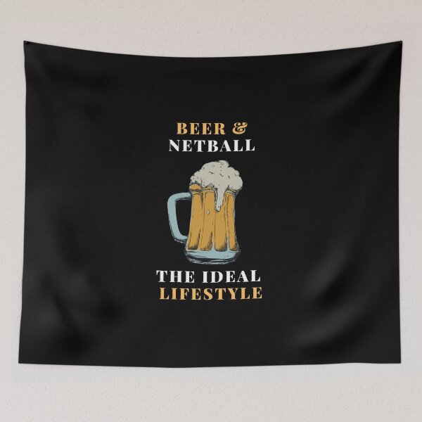 Item preview, Beer and netball life designed and sold by SnowballStep.