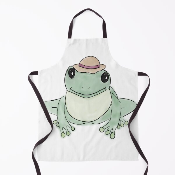 Item preview, An adorable cottagecore frog wearing a hat designed and sold by noranp.