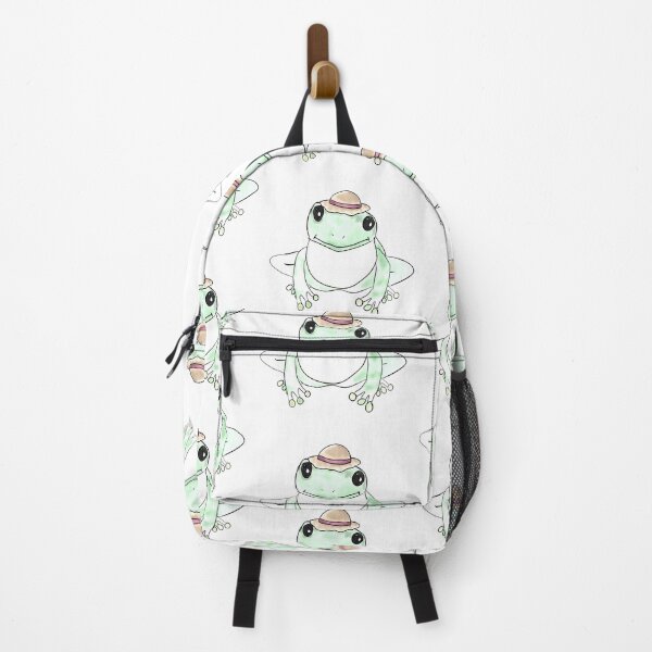 Item preview, An adorable cottagecore frog wearing a hat designed and sold by noranp.