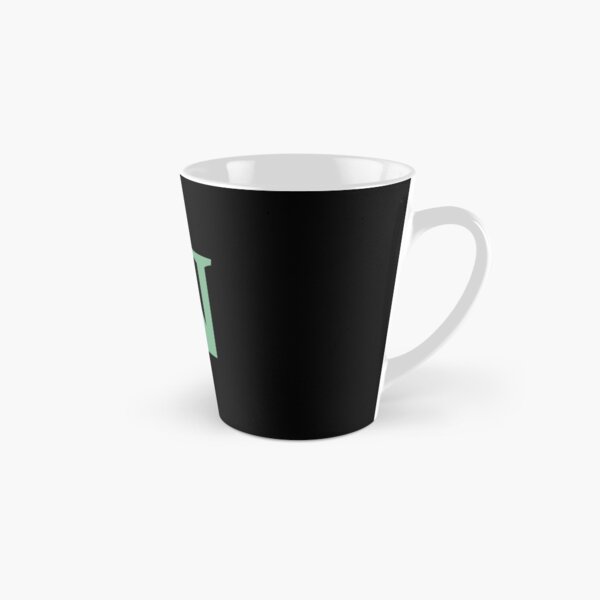 Letter N green with colorful flowers Tall Mug
