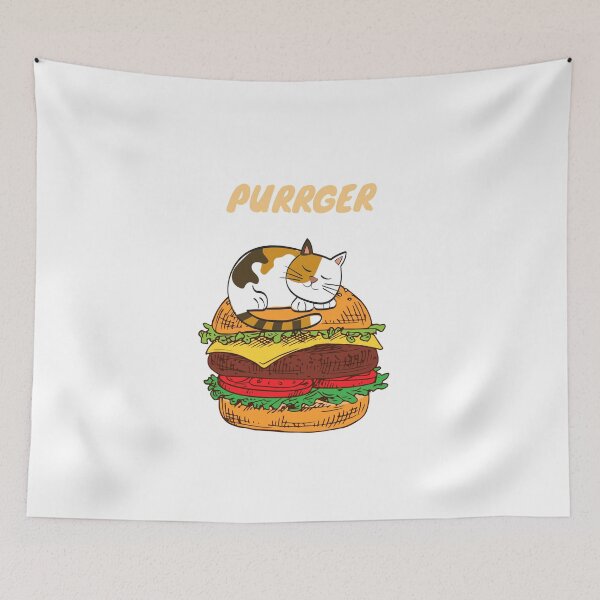 Item preview, Purrger - Adorable Purring Cat Burger designed and sold by Irelene.