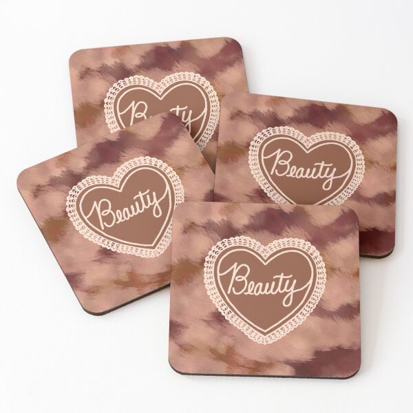 Item preview, Beauty Brown Heart Motif designed and sold by StylieEllie.