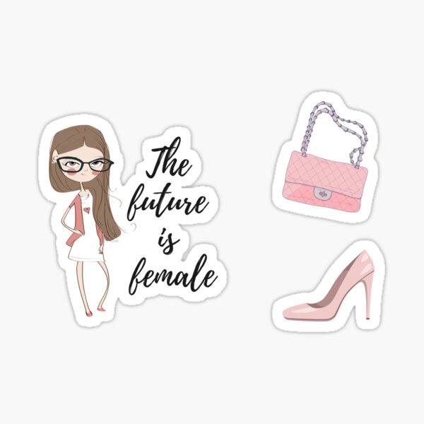 The future is female (feminism quote) Sticker