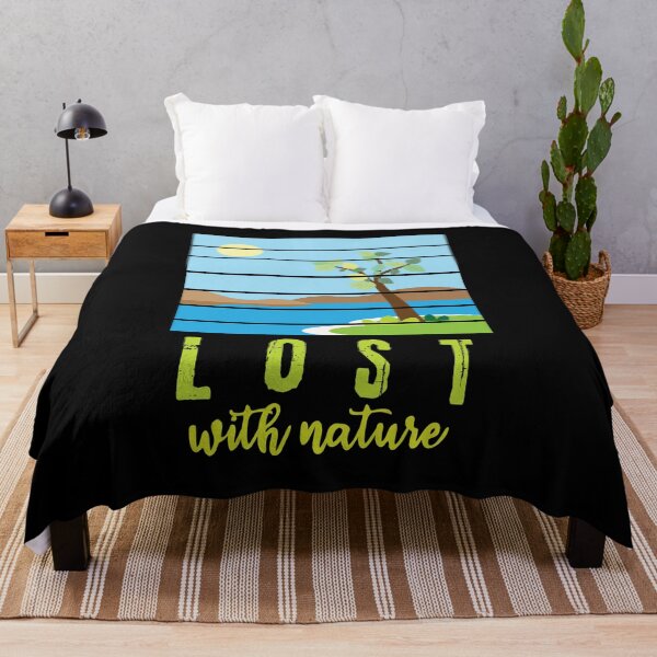 Item preview, Lost with nature - landscape and travel quote designed and sold by feel-free-store.
