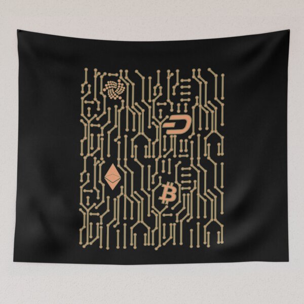 Item preview, Crypto Bitcoin Dash Ethereum Iota Networked BTC ETH designed and sold by DerNerd.