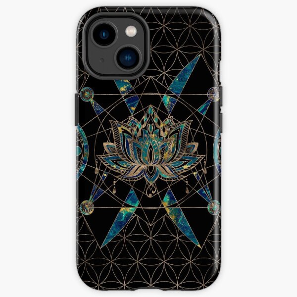 Lotusblume - Heilige Geometrie iPhone Robuste Hülle