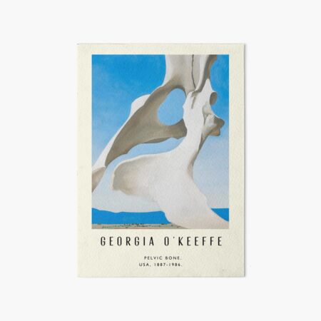Poster-Georgia O'Keeffe-Pelvic bone. Art Board Print
