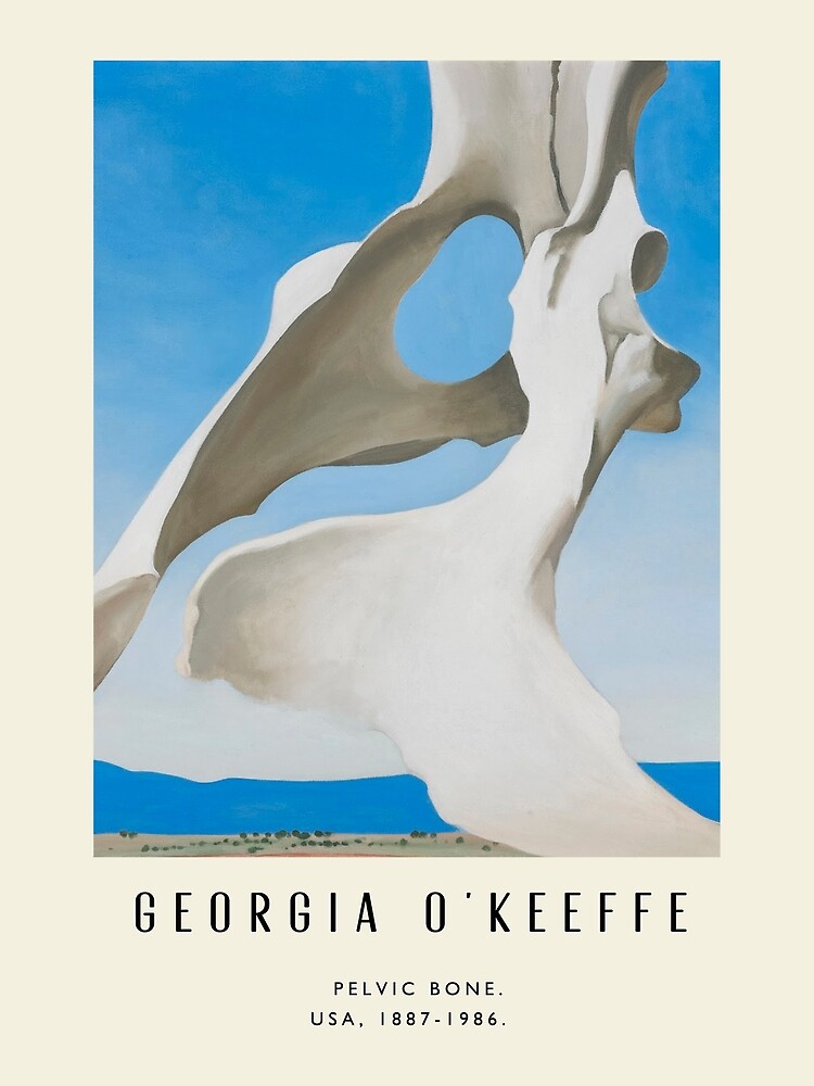 Poster-Georgia O'Keeffe-Pelvic bone. by WhiteSheet
