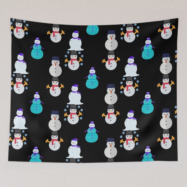 Item preview, little snowman pattern (black) designed and sold by cute105.