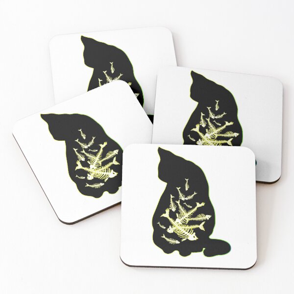 Item preview, Cat with fish bones designed and sold by Innulia.