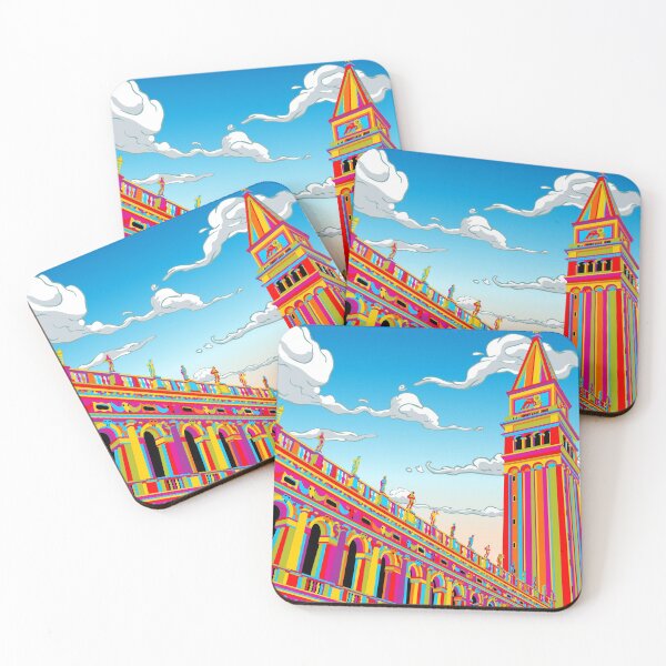 Item preview, Saint Mark Bell Tower in Rainbow designed and sold by aurielaki.