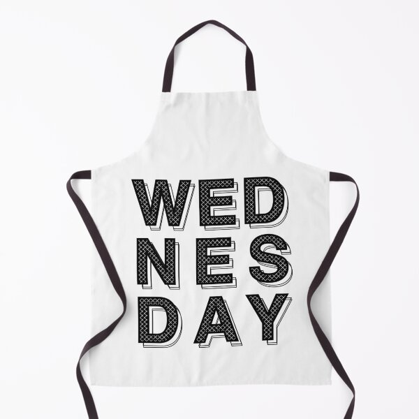 Item preview, Wednesday minimal word typography design with pattern and line shadow designed and sold by Kvyom.