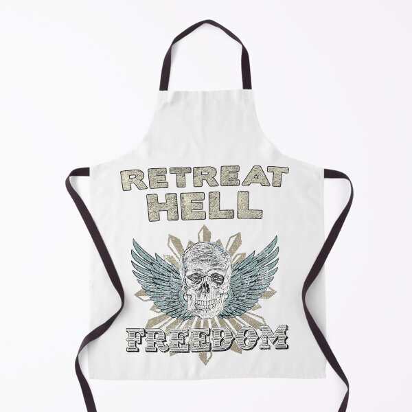 Item preview, ✪ RETREAT HELL ✪ Vintage Marine Corps slogan emblem insignia designed and sold by Naumovski.
