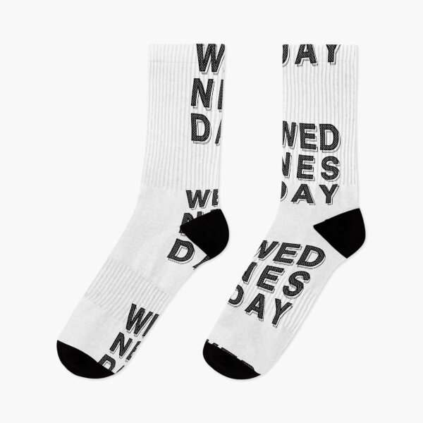 Item preview, Wednesday minimal word typography design with pattern and line shadow designed and sold by Kvyom.