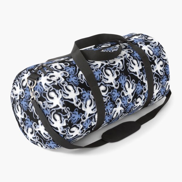 Item preview, Black white And Blue Octopus Pattern designed and sold by TMBTM.