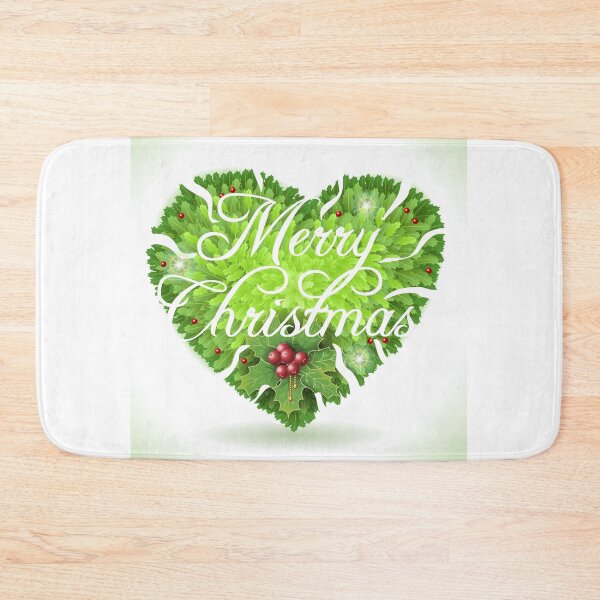 Item preview, Christmas Holly Leaves Heart designed and sold by aurielaki.