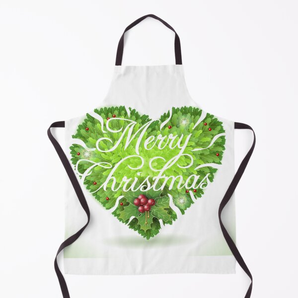 Item preview, Christmas Holly Leaves Heart designed and sold by aurielaki.