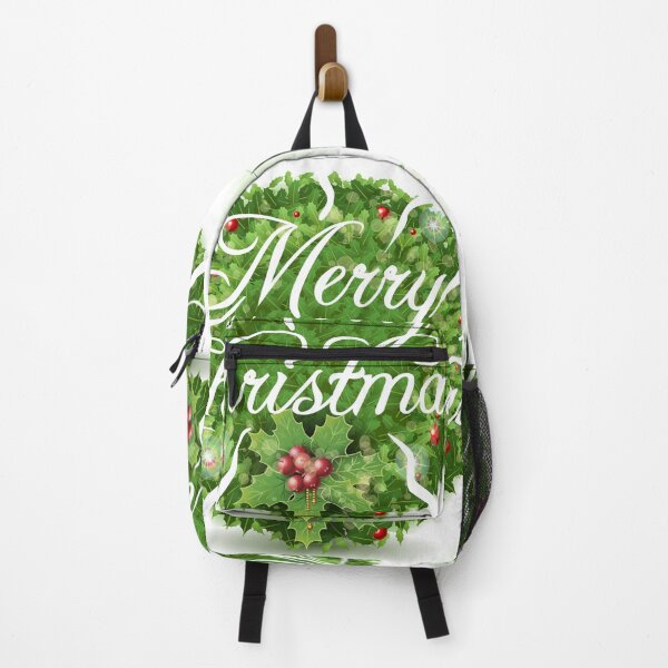 Item preview, Holly Leaves Circle and Merry Christmas Calligraphic Text designed and sold by aurielaki.