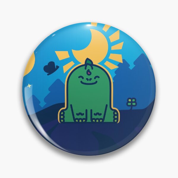 Item preview, Diploo the baby dinosaur on solar vibe - Creatober 2020 day 7 designed and sold by TokiPY.