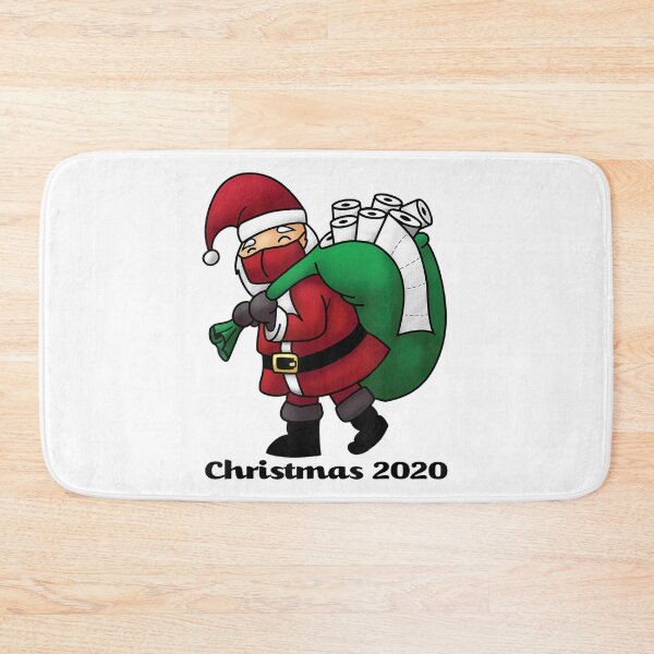 Item preview, Santa with Face Mask and Toilet Paper designed and sold by davidcocatch.