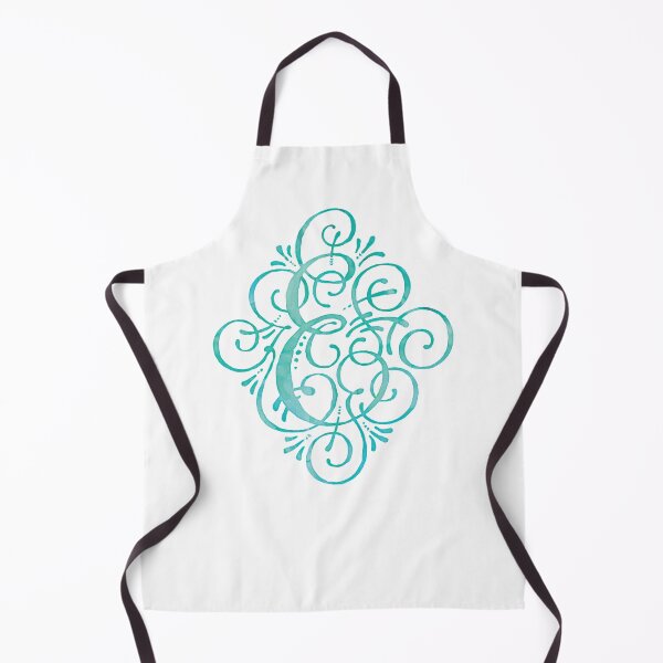 Item preview, Monogram E Watercolor Turquoise designed and sold by junkydotcom.