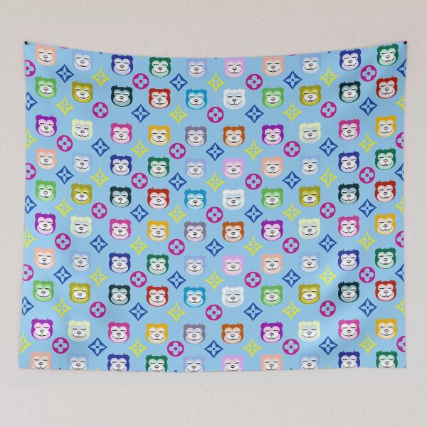 Item preview, Happy Bears - Calm Blue designed and sold by rayspages.