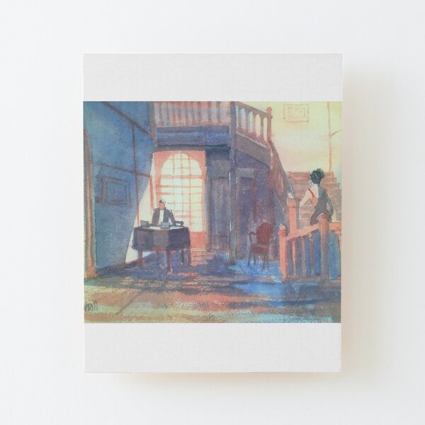 Le Foyer Wood Mounted Print