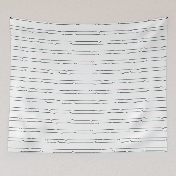 Item preview, Blue twisted lines #2 on white background seamless pattern designed and sold by essskina.