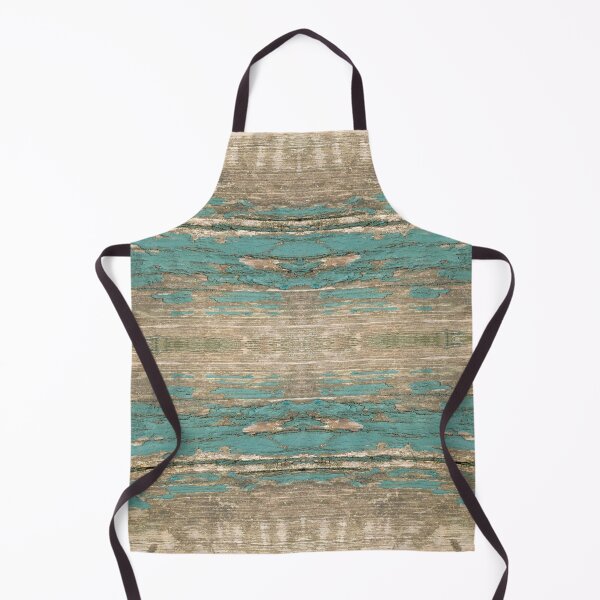 Item preview, Rustic Wood - Beautiful Weathered Wooden Plank - knotty wood weathered turquoise paint designed and sold by TurningMoss.