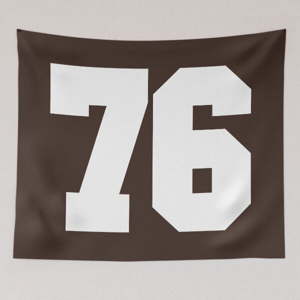 Item preview, 76 Number Cleveland Sports Seventy-Six Brown Jersey designed and sold by HelloFromAja.