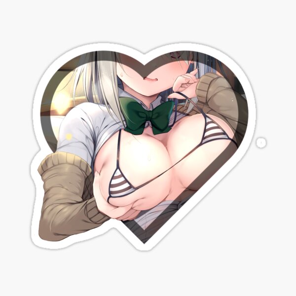 Copia de Big Love Anime Breast Grab Pegatina