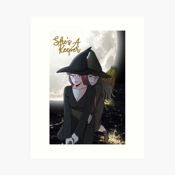 Clarelle as Witches Art Print