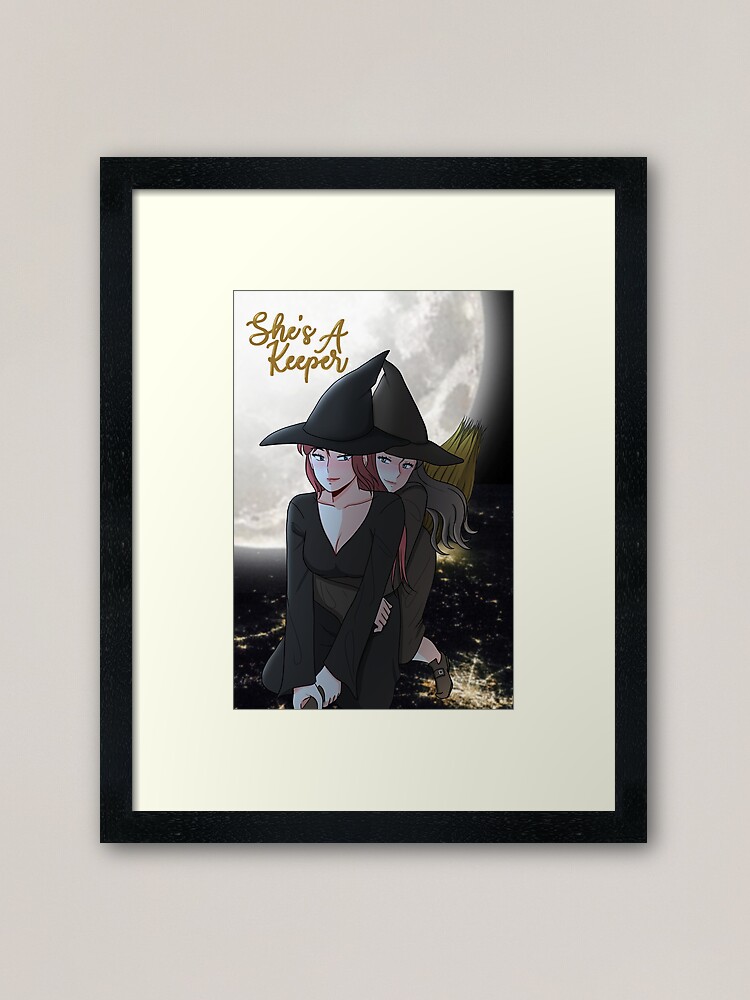 Alternate view of Clarelle as Witches Framed Art Print