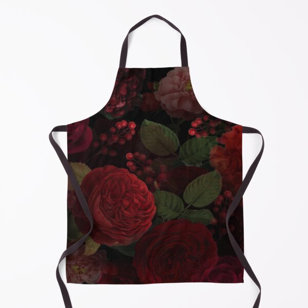 Item preview, Vintage And Shabby-Chic Roses In Red And Black Midnight Botanical Rose Garden Florals designed and sold by IZiets.