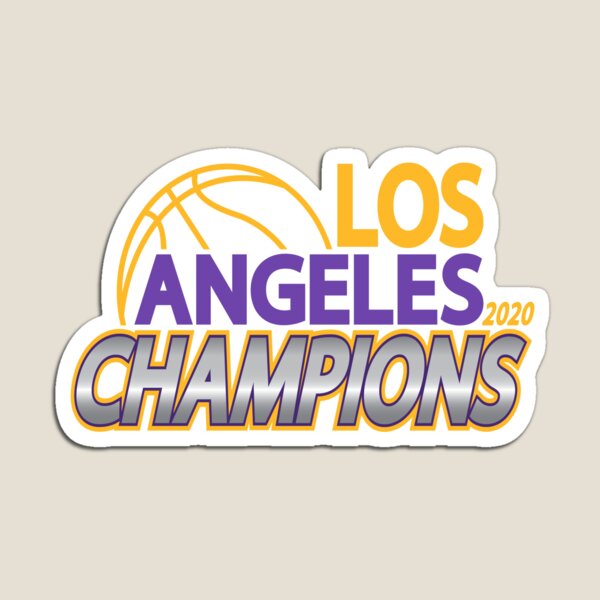 Los Angeles Lakers 2020 NBA Champions Magnet