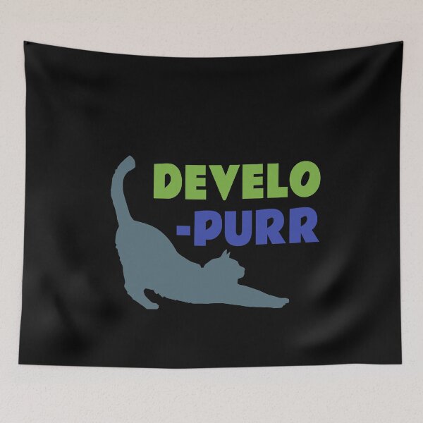 Item preview, Developer Developurr Cat Pun Programming Purrr designed and sold by jacks-tees.