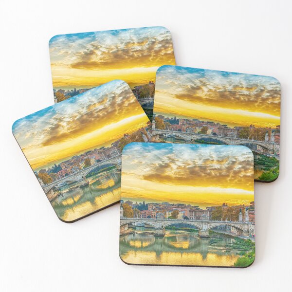 Item preview, Bridge of Vittorio Emmanuel II on Tiber River and St.Peter's Basilica, Rome Italy. designed and sold by PhotoPrintON.