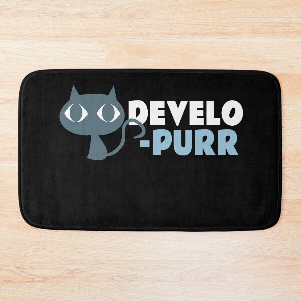 Item preview, Developer Developurr Cat Pun Programming Big Eyes Cat designed and sold by jacks-tees.
