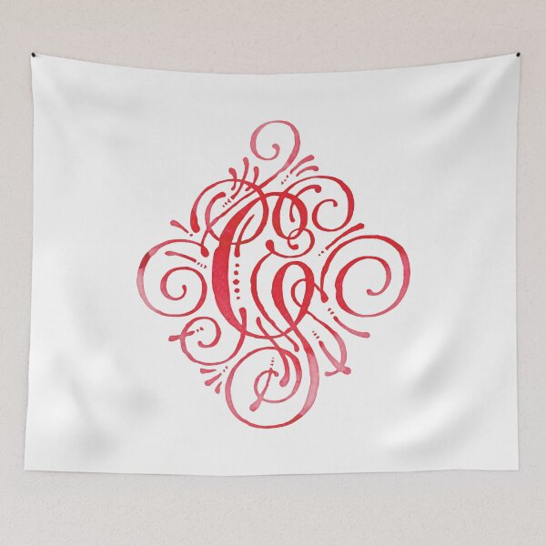 Item preview, Monogram Watercolor Calligraphy Letter G designed and sold by junkydotcom.