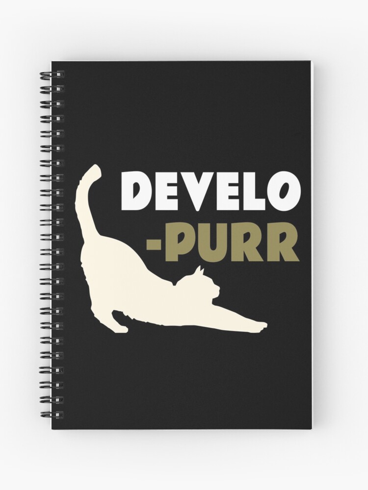 Thumbnail 1 of 3, Journal, Developer Developurr Cat Pun Programming Tan designed and sold by jacks-tees.