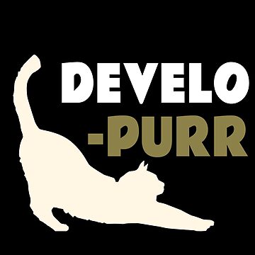 Artwork thumbnail, Developer Developurr Cat Pun Programming Tan by jacks-tees