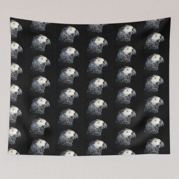 Item preview, Gabonese gray parrot - animal art designed and sold by joelle Guillaume.