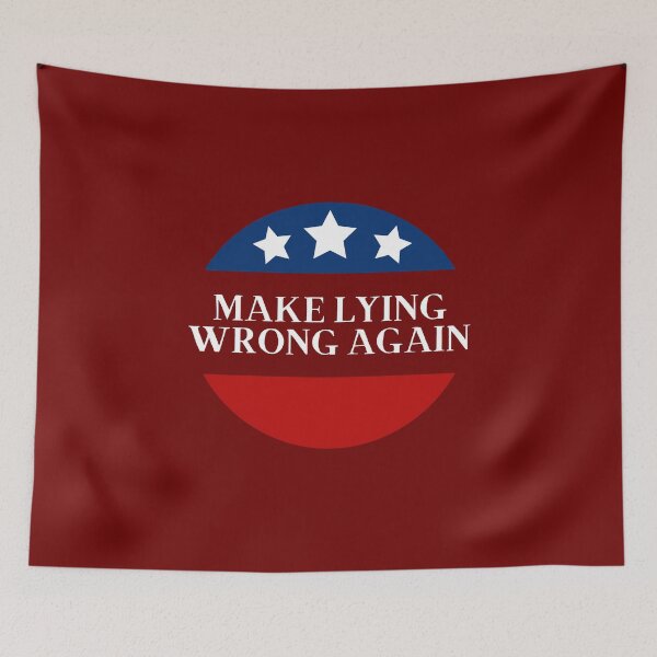 Item preview, Make Lying Wrong Again 3 Star American Flag designed and sold by TheBestSOTI.