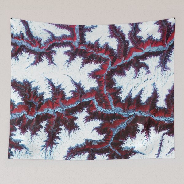 Item preview, Aerial Satellite view of the Himalaya Mountains designed and sold by CrystalCrush.