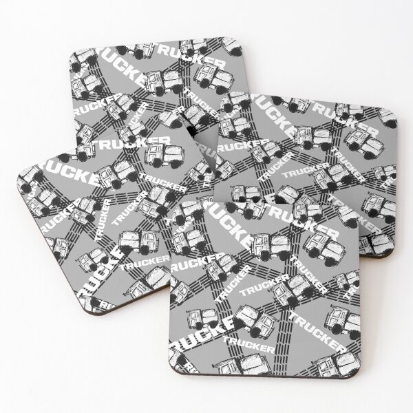 Item preview, Truck Driver Pattern for Truck Driver Black White Tires designed and sold by emm-j.