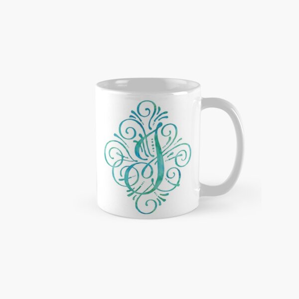 Monogramm Aquarell Kalligraphie Buchstabe K Tasse Von Junkydotcom Redbubble