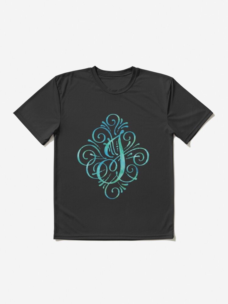 Monogram Watercolor Calligraphy AJM Essential T-Shirt for Sale by