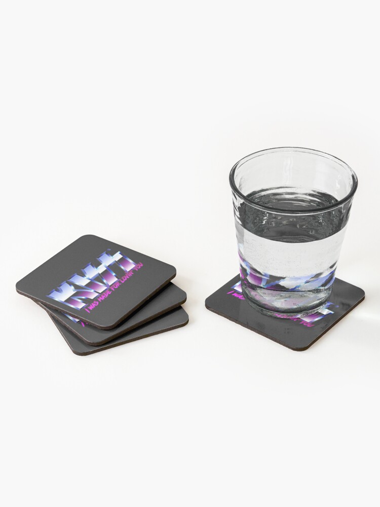 Alternate view of KISS - I was made for lovin'you - Chrome Coasters (Set of 4)