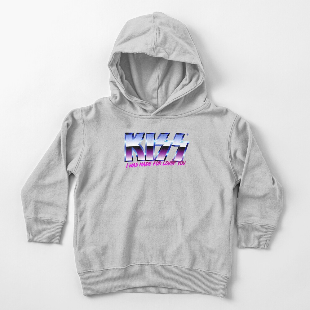 KISS - I was made for lovin'you - Chrome Toddler Pullover Hoodie